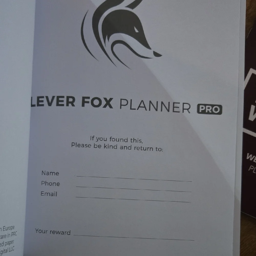 Clever Fox Planner Pro - Undated -Gray Softcover